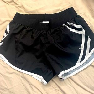 black shorts